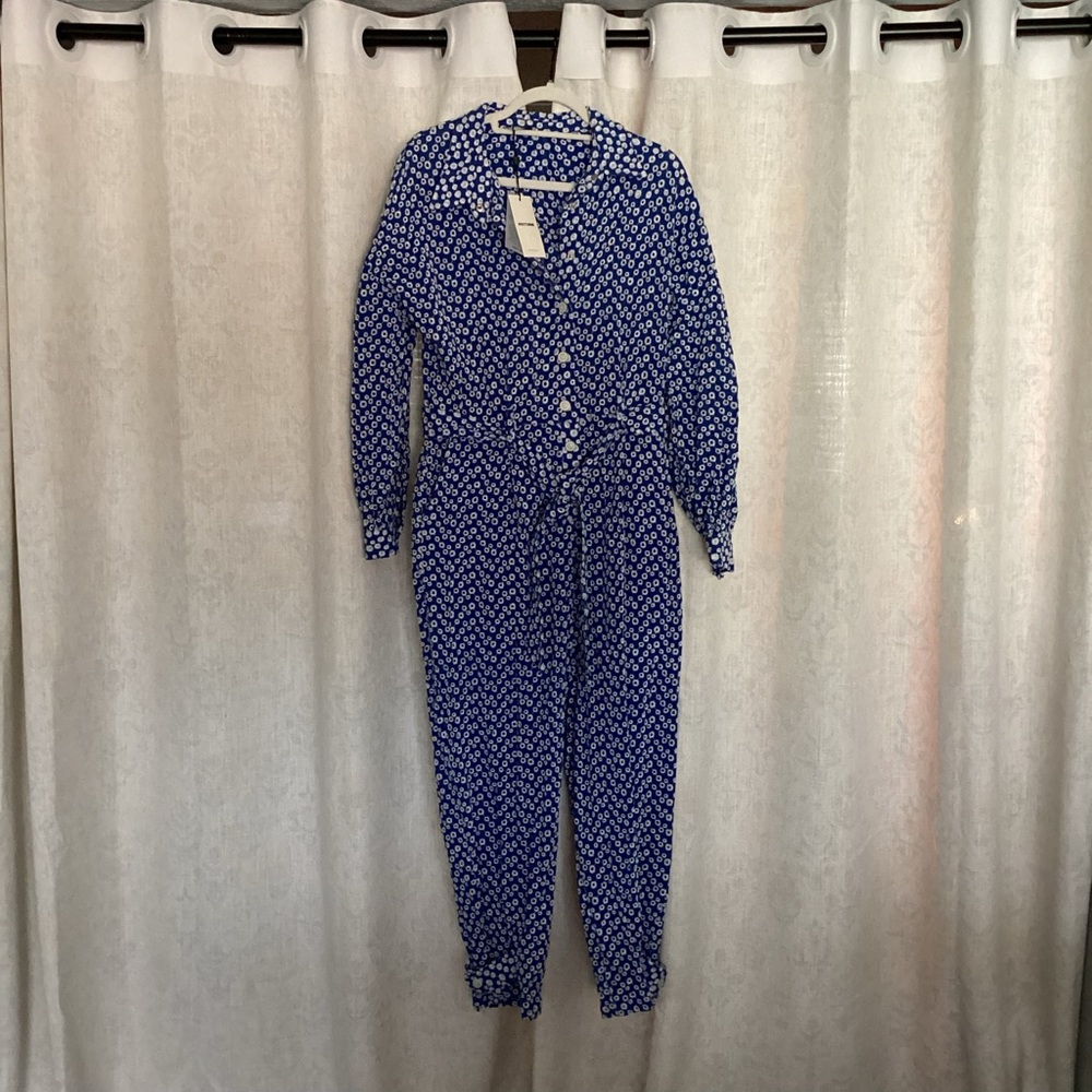 NWT!! Nocturne Blue Button-Up Jumpsuit